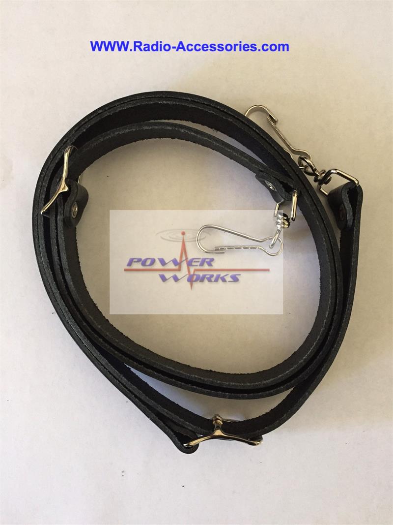 LAA0413 BK Leather Shoulder Strap