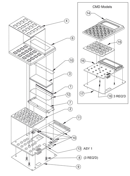 2003-30964-300 LCD Replace, CMD
