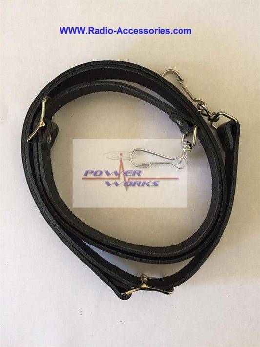 LAA0413  BK Leather Shoulder Strap